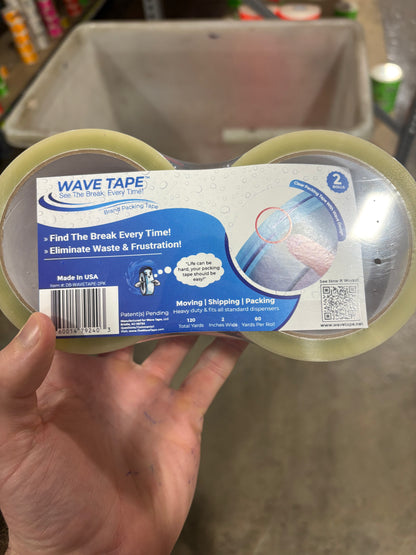 Wave Tape™ Easy End-Find Heavy Duty Packing Tape